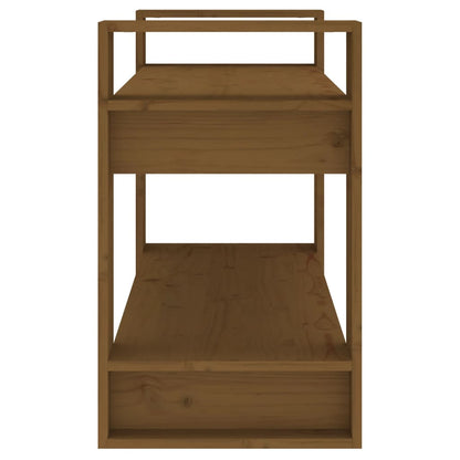 Bücherregal/Raumteiler Honigbraun 80x35x56,5 cm Massivholz