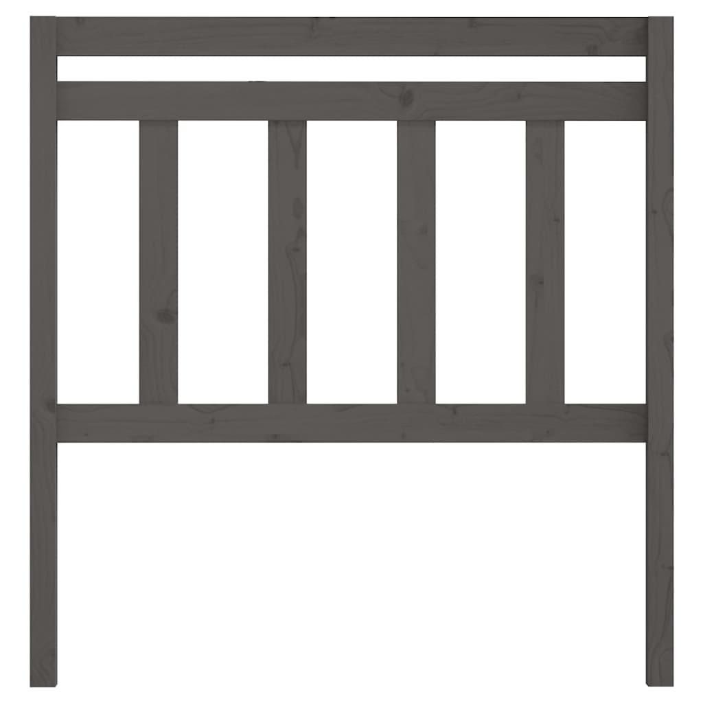 Kopfteil Grau 81x4x100 cm Massivholz Kiefer