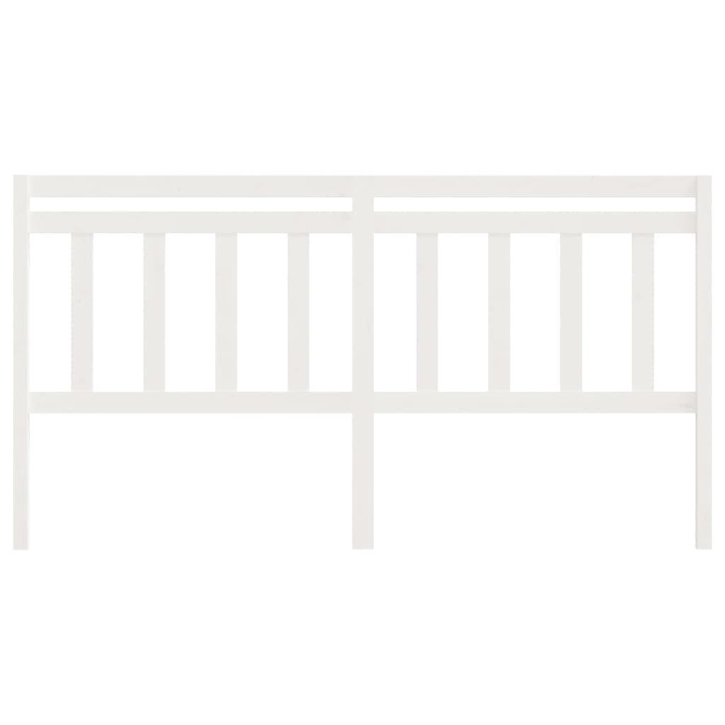 Kopfteil Weiß 186x4x100 cm Massivholz Kiefer