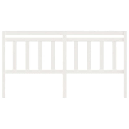 Kopfteil Weiß 186x4x100 cm Massivholz Kiefer