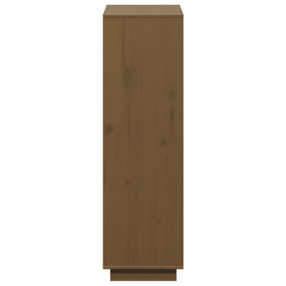 Highboard Honigbraun 110,5x35x117 cm Massivholz Kiefer