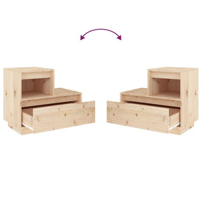 Nachttisch 60x34x51 cm Massivholz Kiefer