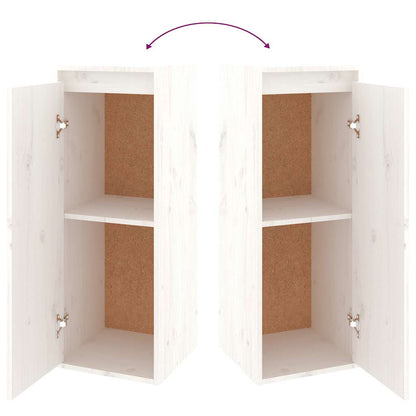 TV-Schränke 4 Stk. Weiß Massivholz Kiefer