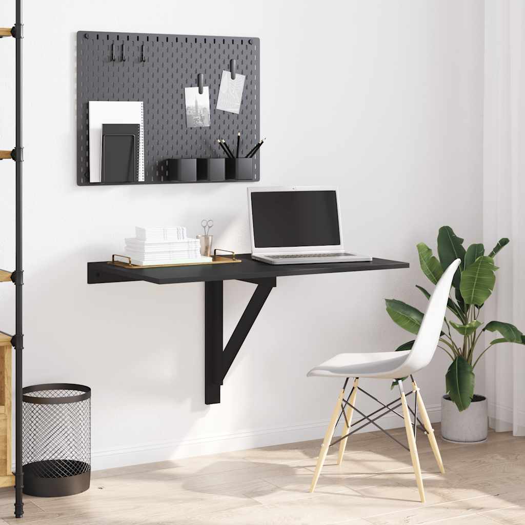 Wand-Klapptisch Schwarz 100x60x56 cm Holzwerkstoff