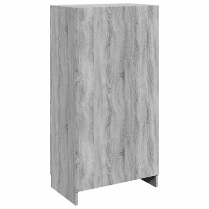 Schuhschrank Grau Sonoma 55x35x108 cm Holzwerkstoff