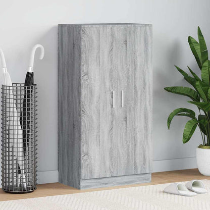 Schuhschrank Grau Sonoma 55x35x108 cm Holzwerkstoff