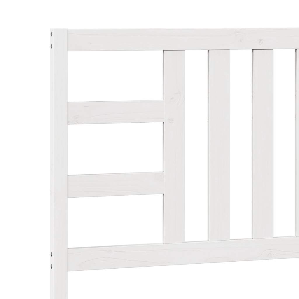 Kopfteil Weiß 106x4x100 cm Massivholz Kiefer