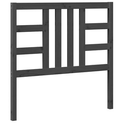 Kopfteil Grau 106x4x100 cm Massivholz Kiefer