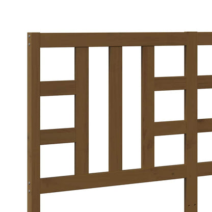 Kopfteil Honigbraun 146x4x100 cm Massivholz Kiefer