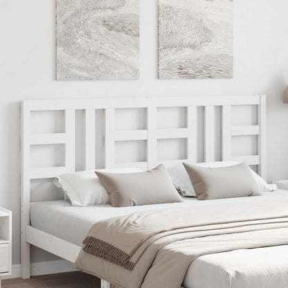 Kopfteil Weiß 156x4x100 cm Massivholz Kiefer