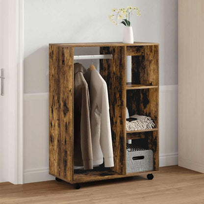 Kleiderschrank Räuchereiche 80x40x110 cm Holzwerkstoff