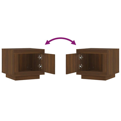 Couchtisch Braun Eichen-Optik 51x50x45 cm Holzwerkstoff