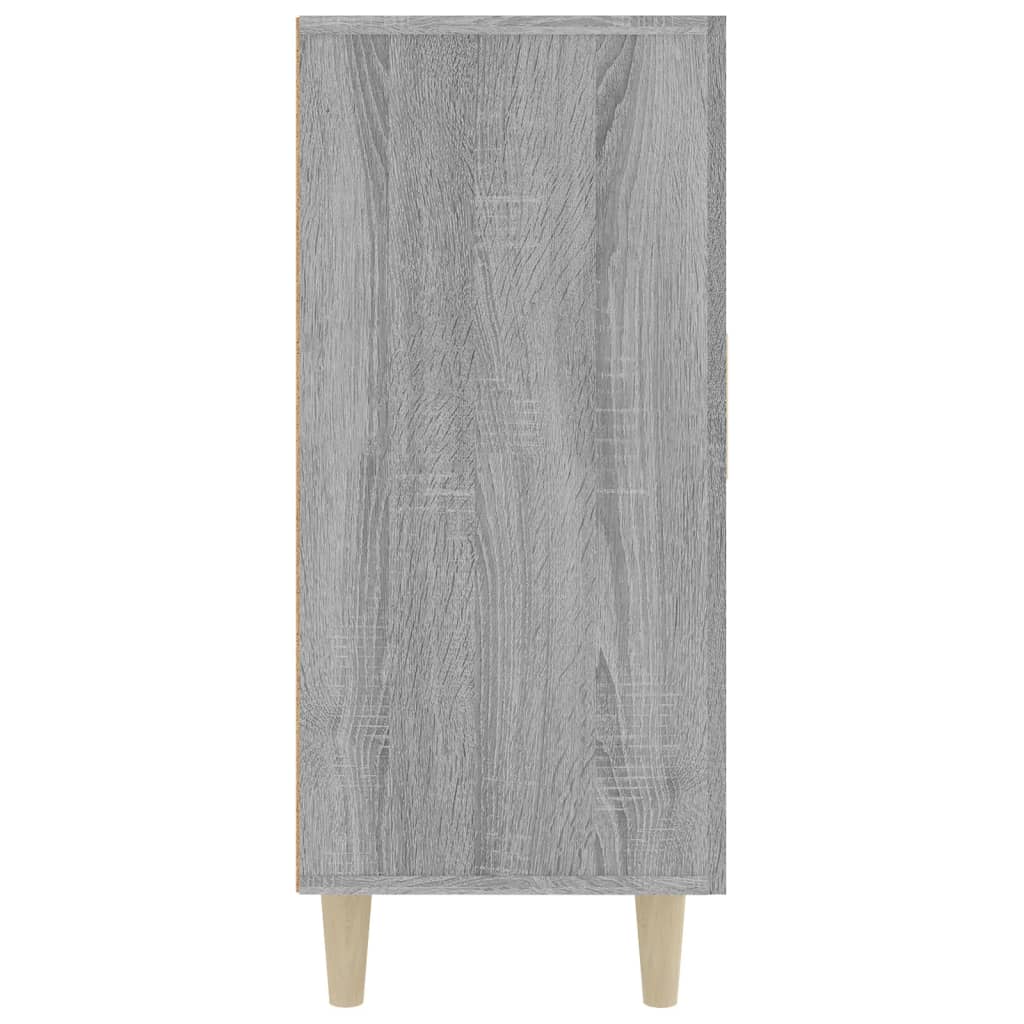 Sideboard Grau Sonoma 90x34x80 cm Holzwerkstoff