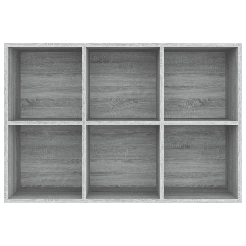 Bücherregal/Sideboard Grau Sonoma 66x30x98 cm Holzwerkstoff