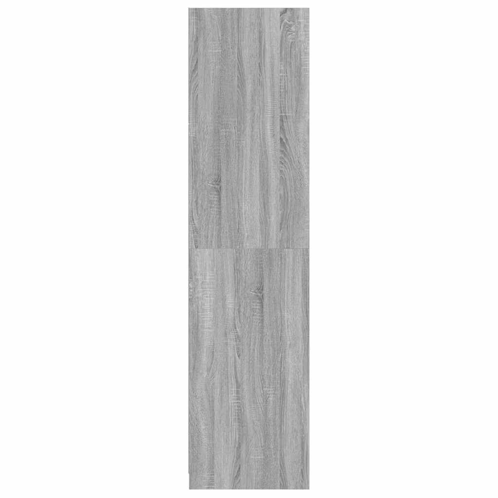 Kleiderschrank Grau Sonoma 100x50x200 cm Holzwerkstoff