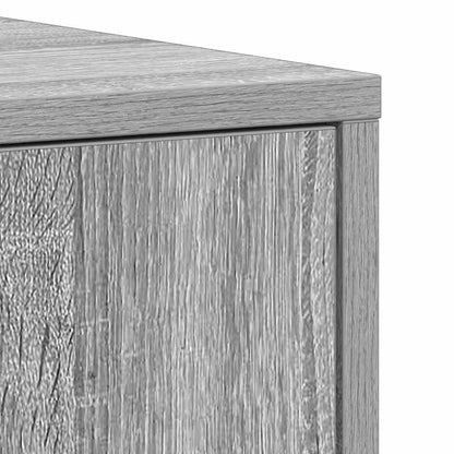 Badezimmerschrank Grau Sonoma 30x30x183,5 cm Holzwerkstoff
