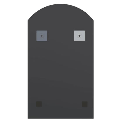 Spiegel mit LED-Leuchten 70x40 cm Glas Bogenförmig