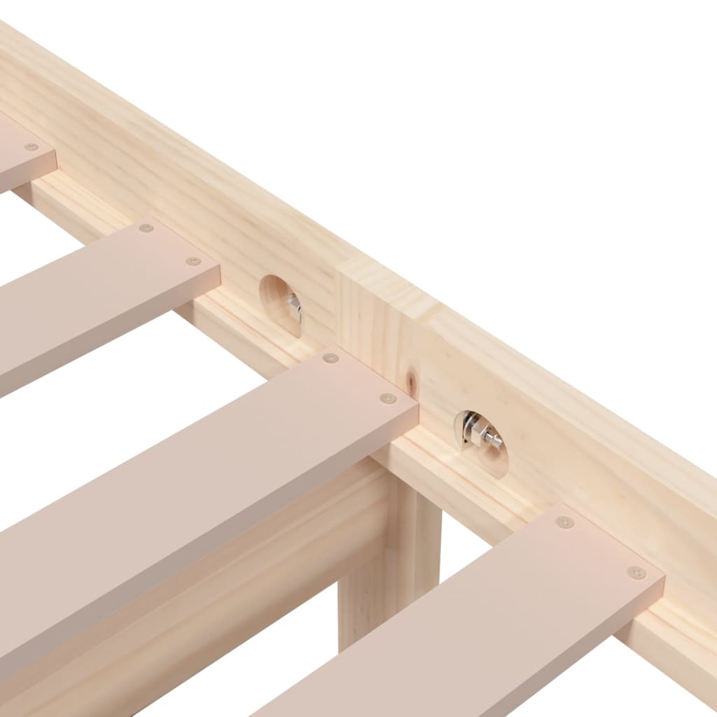 Massivholzbett ohne Matratze 75x190 cm