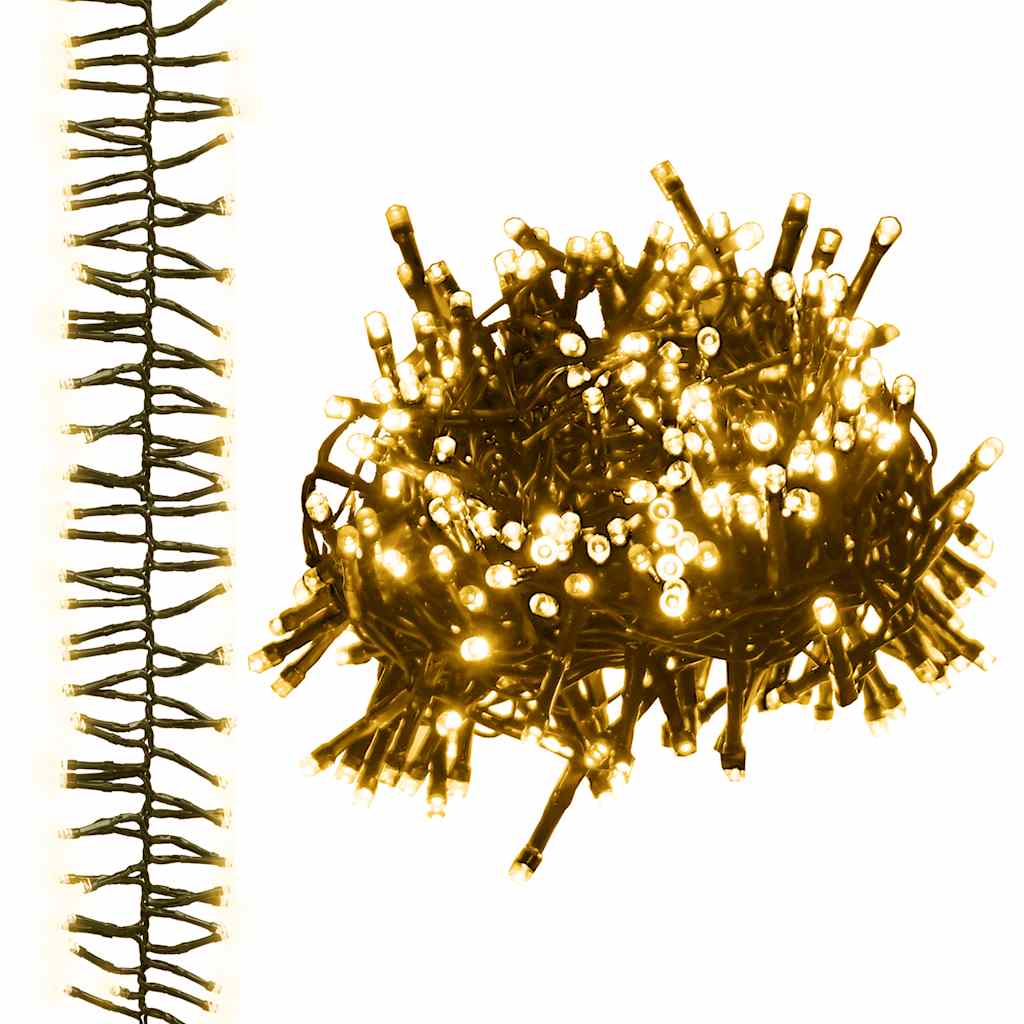 LED-Lichterkette mit 2000 LEDs Warmweiß 17 m PVC