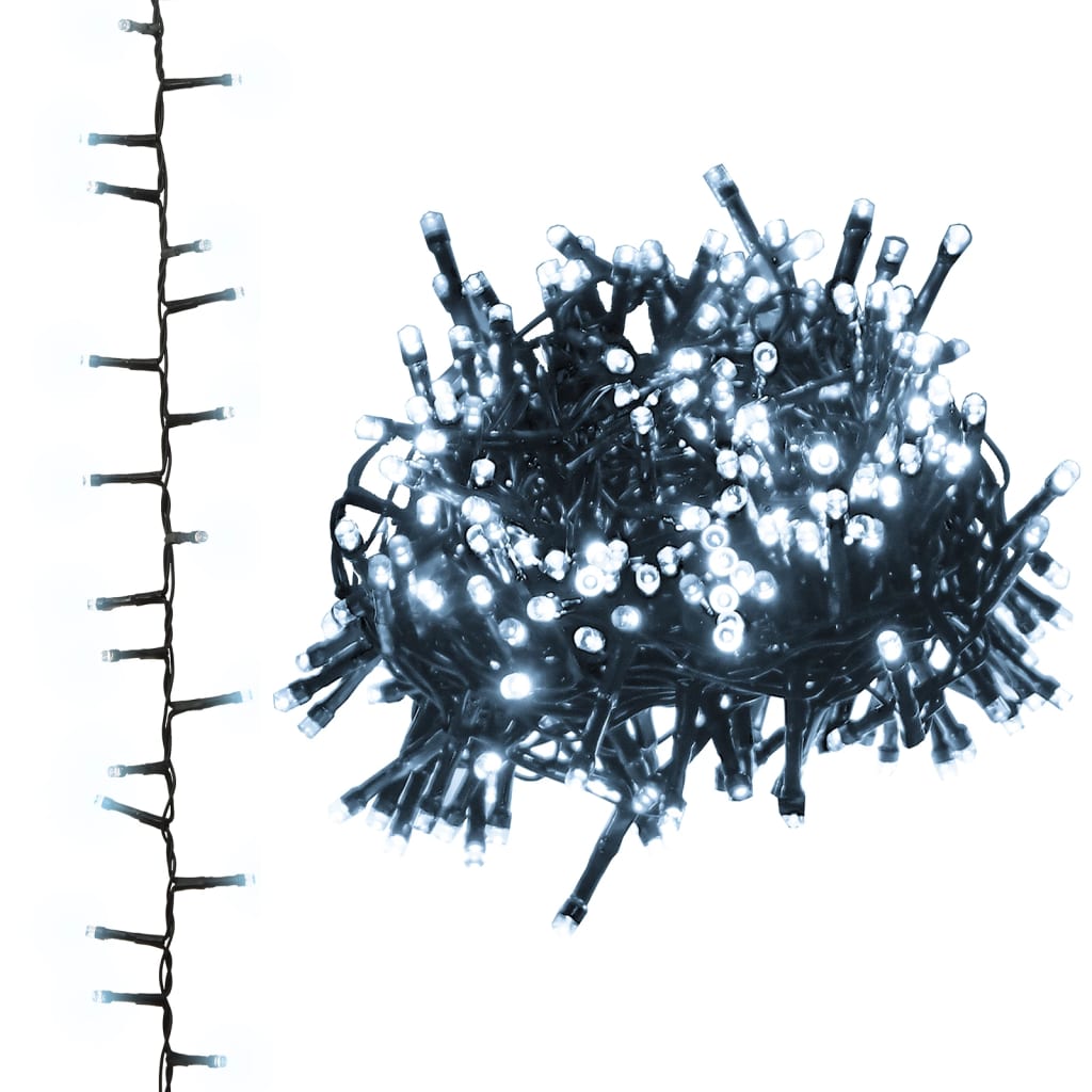 LED-Lichterkette mit 3000 LEDs Kaltweiß 65 m PVC