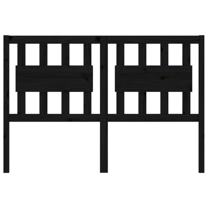 Kopfteil Schwarz 145,5x4x100 cm Massivholz Kiefer