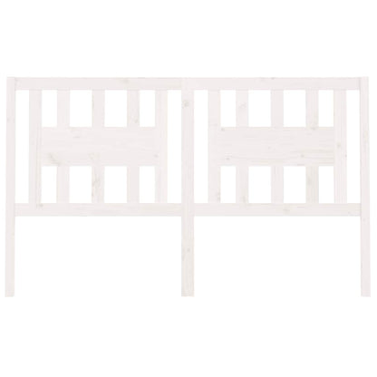 Kopfteil Weiß 146x4x100 cm Massivholz Kiefer