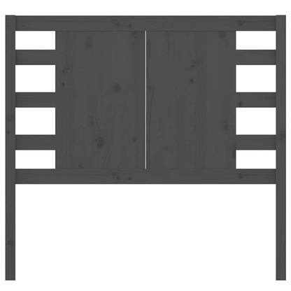 Kopfteil Grau 81x4x100 cm Massivholz Kiefer