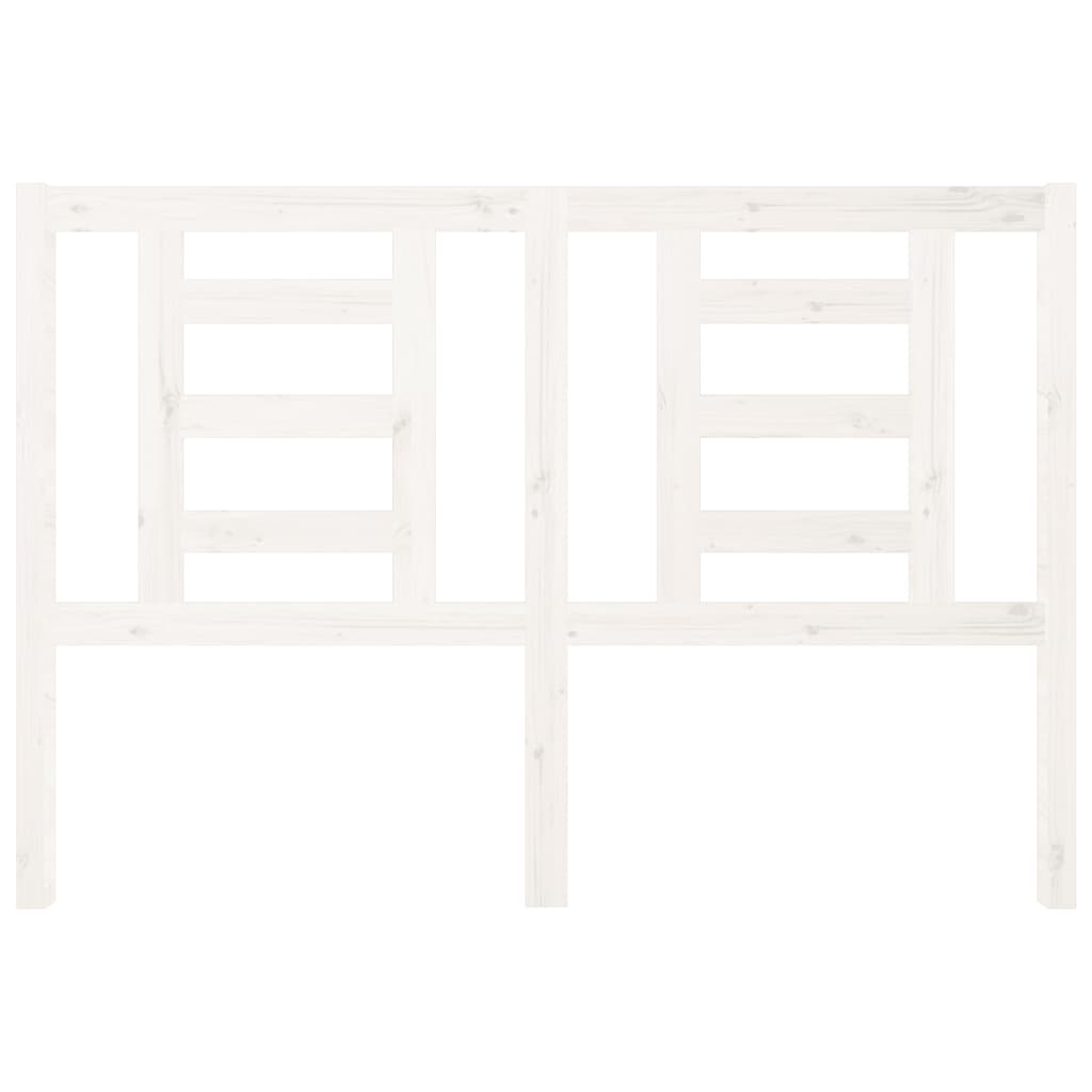 Kopfteil Weiß 126x4x100 cm Massivholz Kiefer