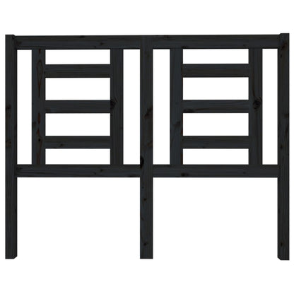 Kopfteil Schwarz 126x4x100 cm Massivholz Kiefer