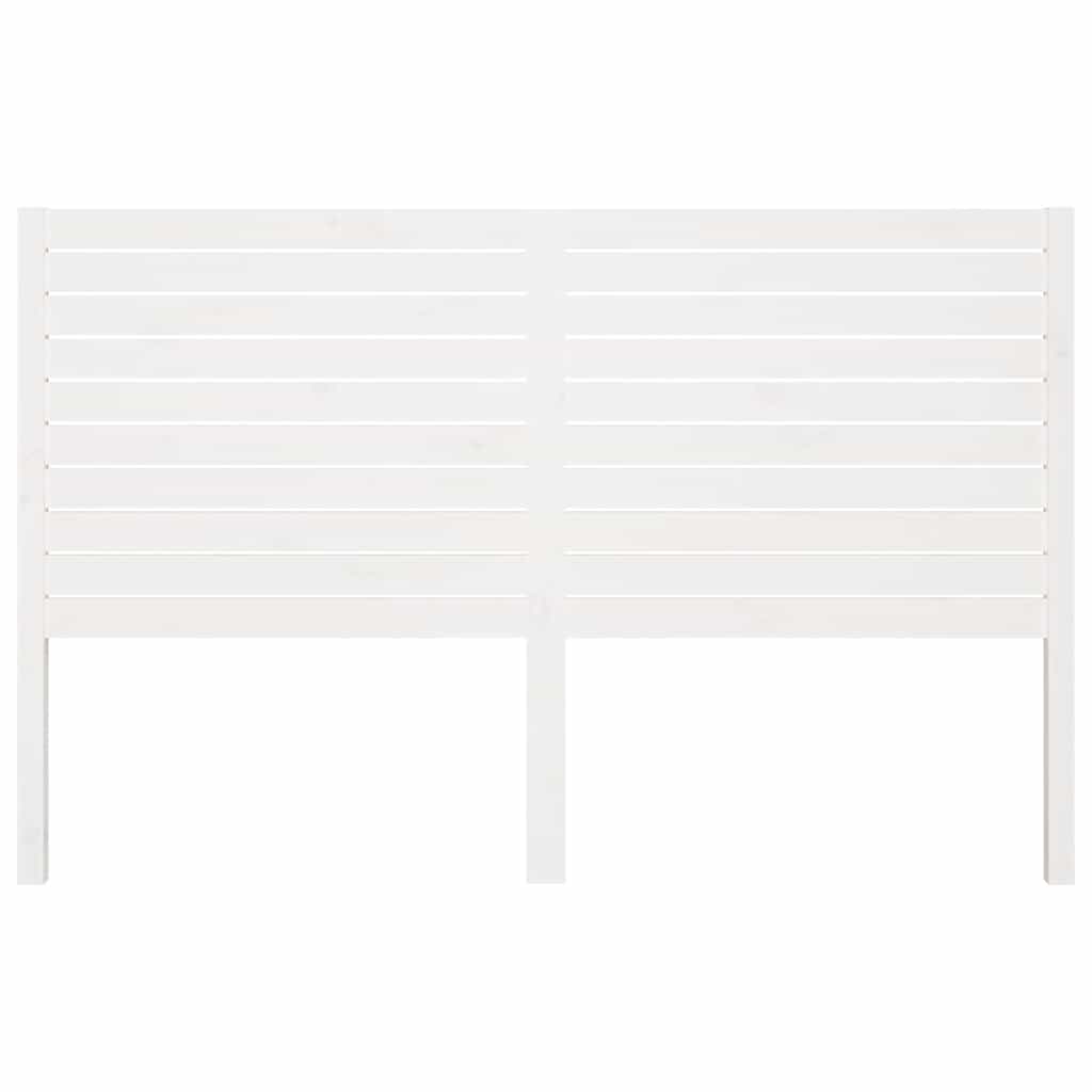 Kopfteil Weiß 166x4x100 cm Massivholz Kiefer