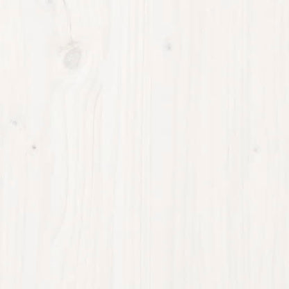 Kopfteil Weiß 206x4x100 cm Massivholz Kiefer