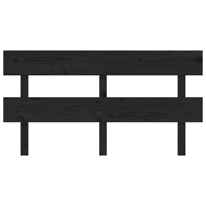 Kopfteil Schwarz 164x3x81 cm Massivholz Kiefer