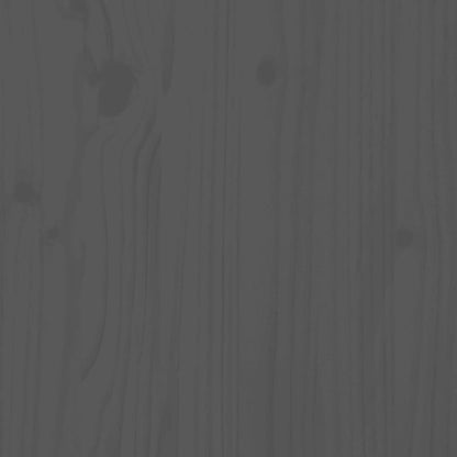 Bett-Kopfteil Grau 141x3x80,5 cm Massivholz Kiefer