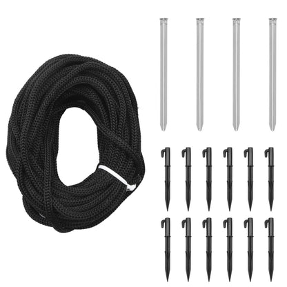 LED-Weihnachtsbaum mit Erdnägeln Warmweiß 732 LEDs 500 cm