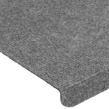 Stufenmatten Selbstklebend 15 Stk. 65x24,5x3,5 cm Grau