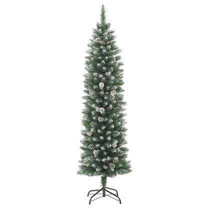 Künstlicher Weihnachtsbaum mit Ständer Schlank 180 cm PVC