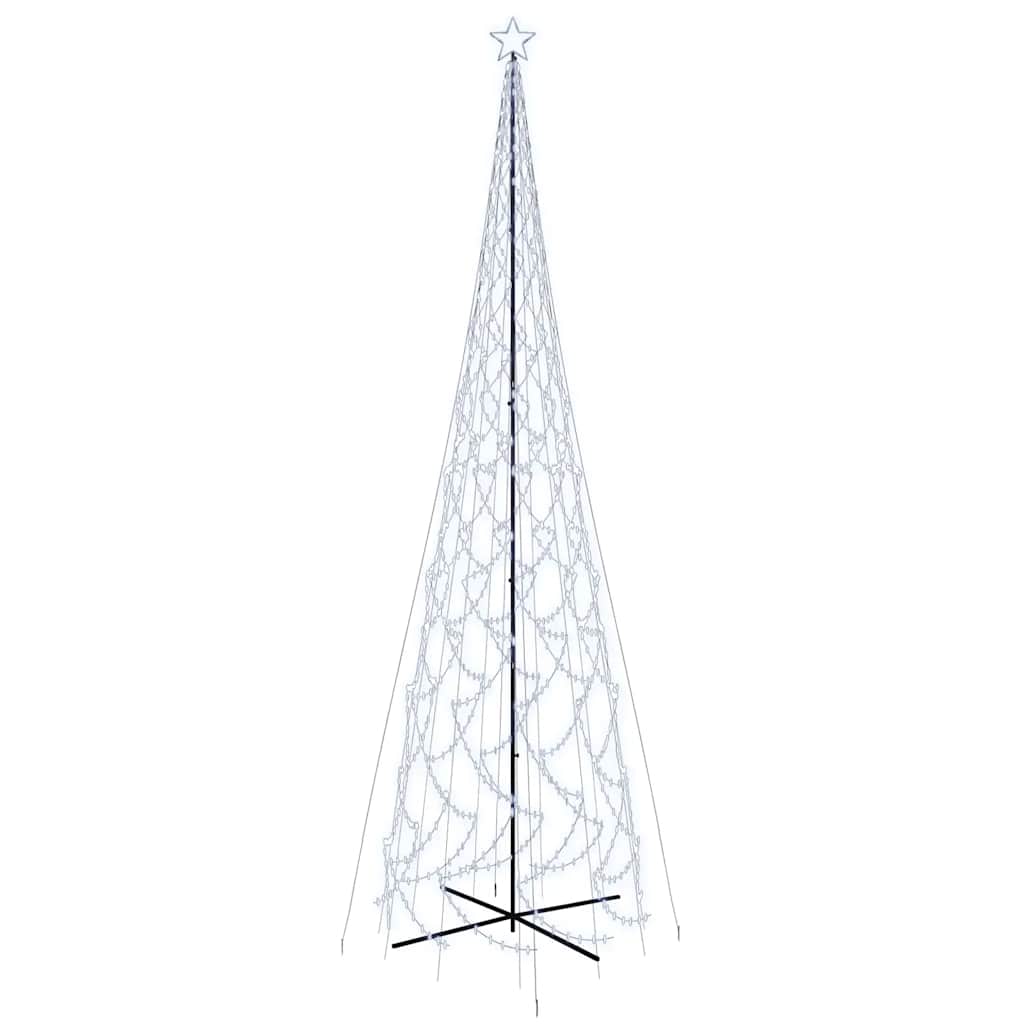 LED-Weihnachtsbaum Kegelform Kaltweiß 3000 LEDs 230x800 cm