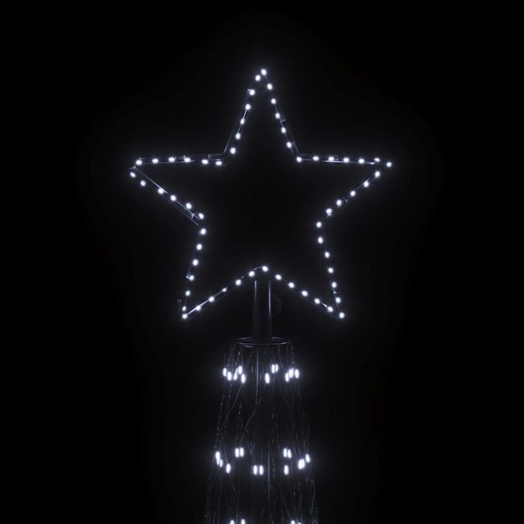 LED-Weihnachtsbaum Kegelform Kaltweiß 3000 LEDs 230x800 cm