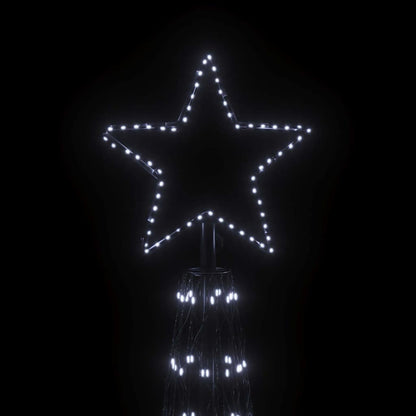 LED-Weihnachtsbaum Kegelform Kaltweiß 3000 LEDs 230x800 cm