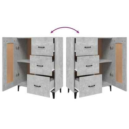 Sideboard Betongrau 69,5x34x90 cm Holzwerkstoff