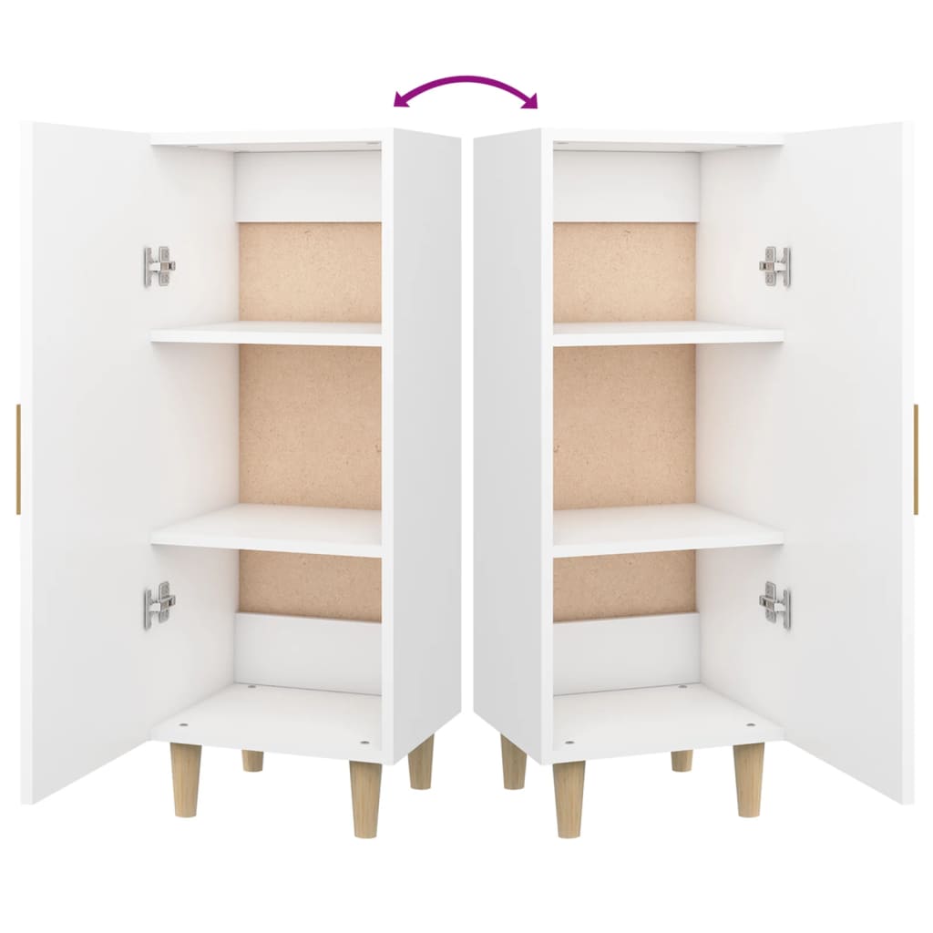 Sideboard Weiß 34,5x34x90 cm Holzwerkstoff