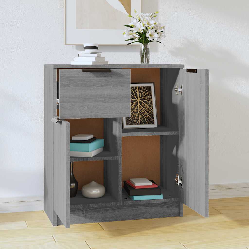 Sideboard Grau Sonoma 60x30x70 cm Holzwerkstoff