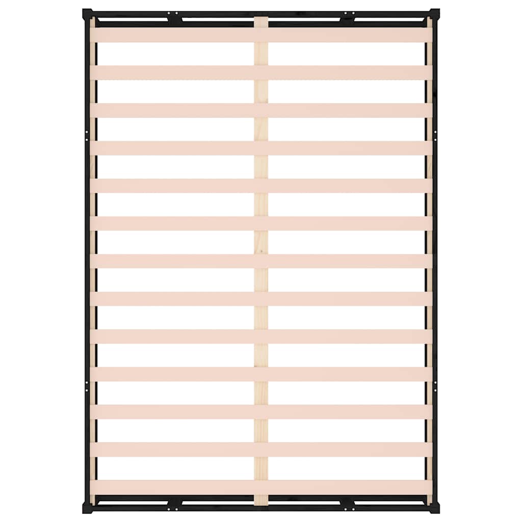 Massivholzbett Schwarz 140x190 cm