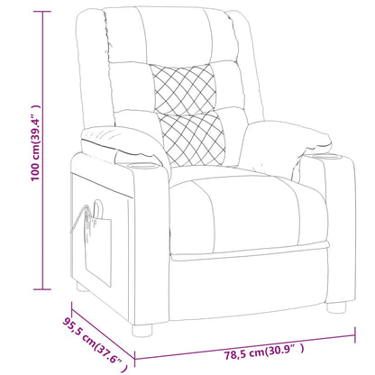 Relaxsessel Braun Kunstleder