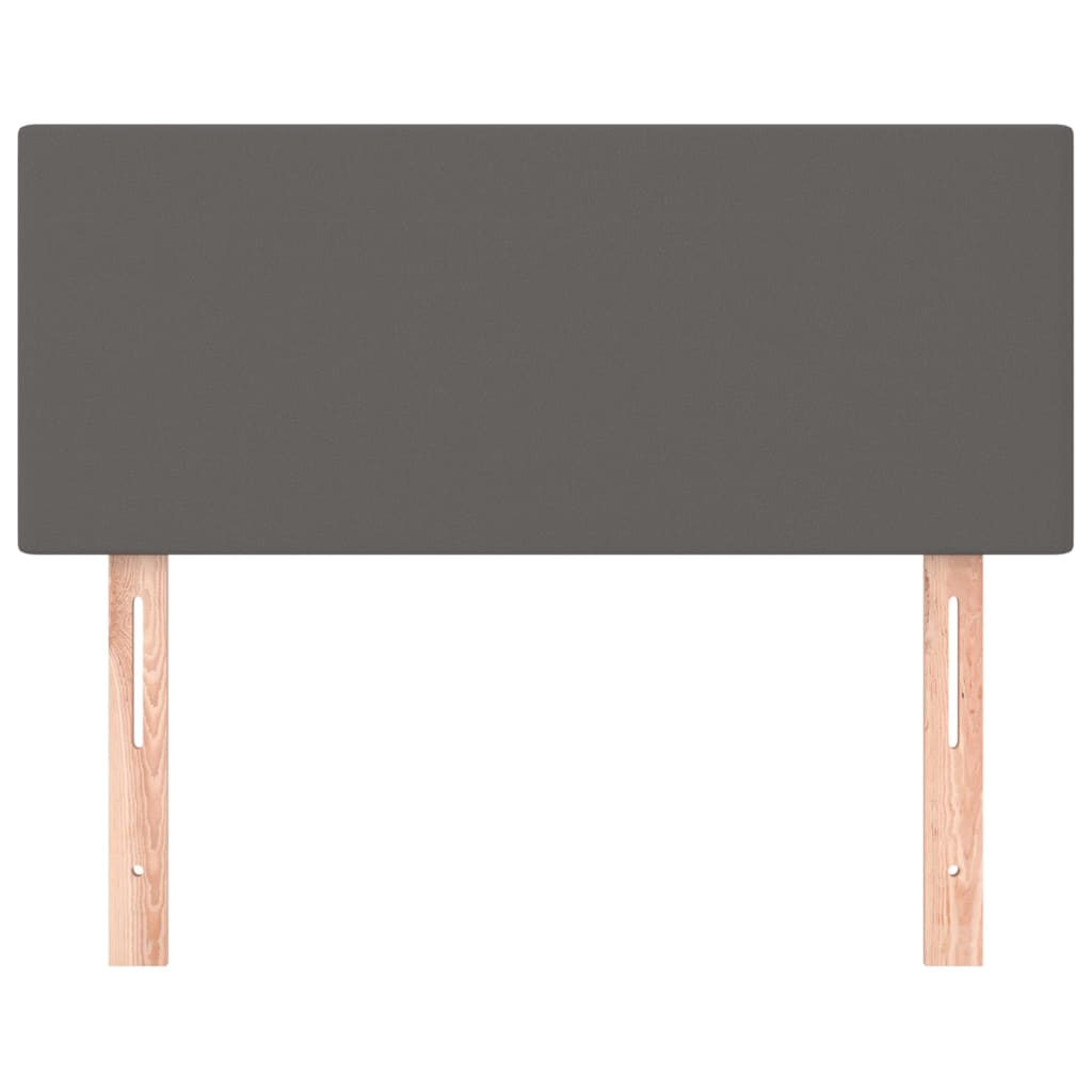 Kopfteil Grau 90x5x78/88 cm Kunstleder