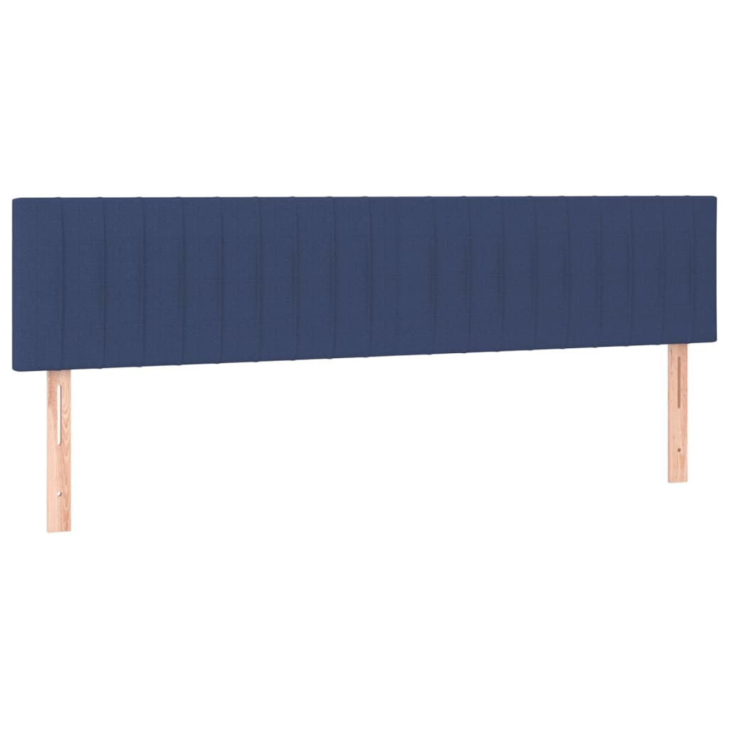 Kopfteile 2 Stk. Blau 90x5x78/88 cm Stoff