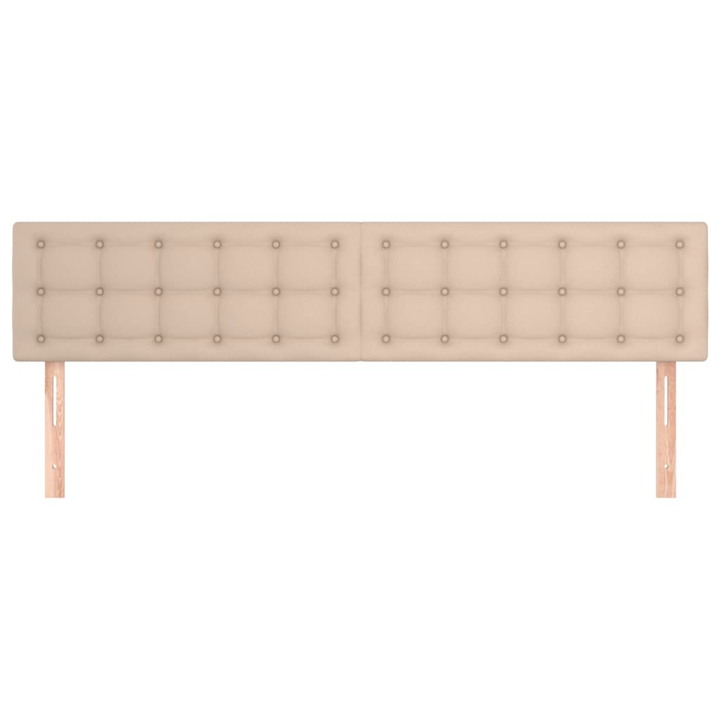 Kopfteile 2 Stk. Cappuccino-Braun 80x5x78/88 cm Kunstleder