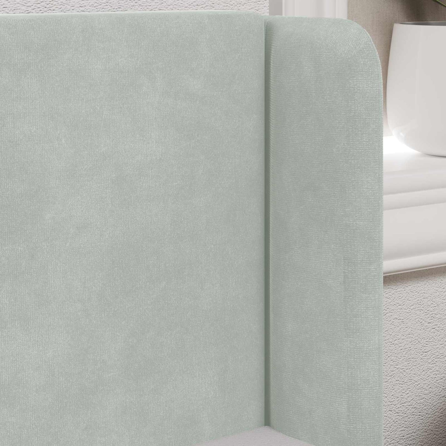 Kopfteil Ohr Hellgrau 40,5 x 40,5 x 4 cm Samt