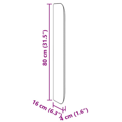Kopfteil Ohr Taupe 80 x 16 x 4 cm Stoff
