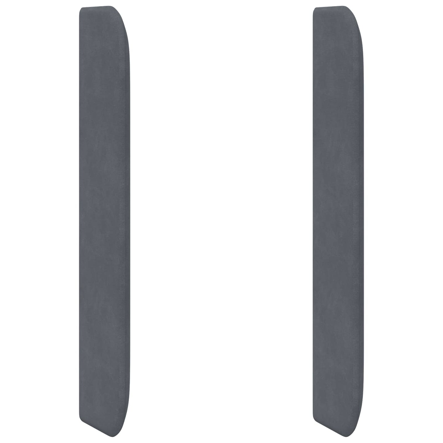 Kopfteil Ohr Grau 80 x 16 x 4 cm Samt